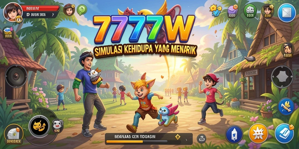 Tampilan gameplay yang menarik dan imersif dari 7777W.