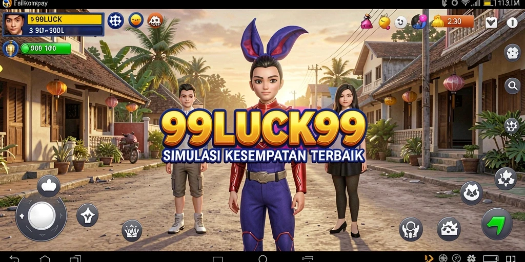 Screenshot utama menunjukkan gameplay mendebarkan 99LUCK99.