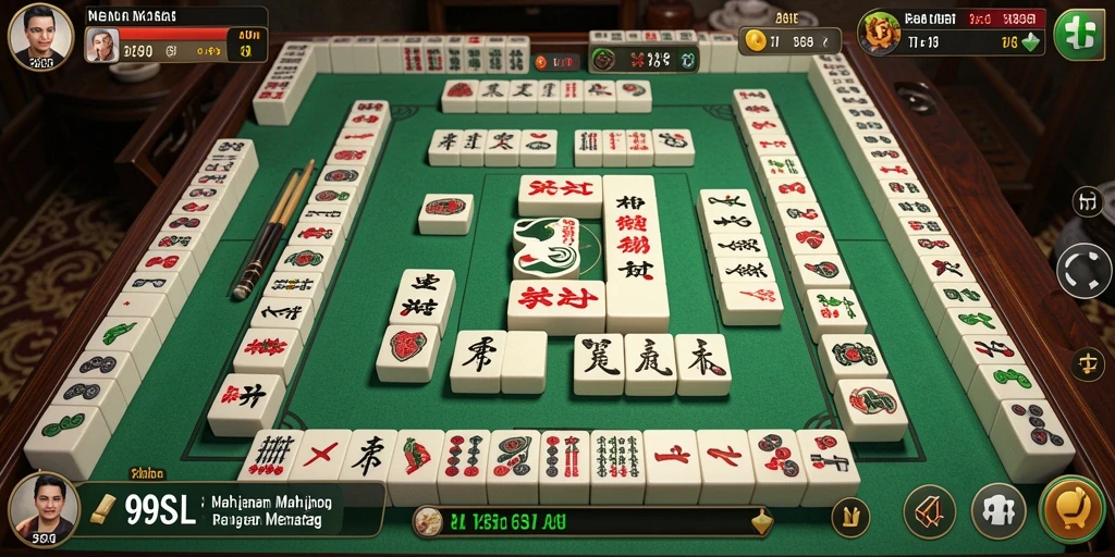 Screenshot 99SL menampilkan gameplay Mahjong yang seru dan menarik.