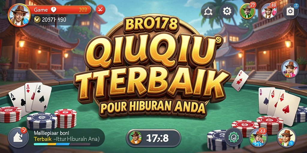 Screenshot BRO178 menampilkan momen seru dalam permainan QiuQiu.