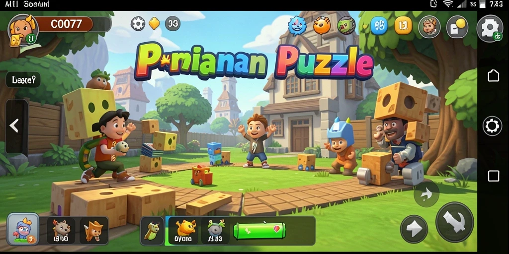 Screenshot gameplay C0077 yang menampilkan teka-teki seru dan grafis menawan.