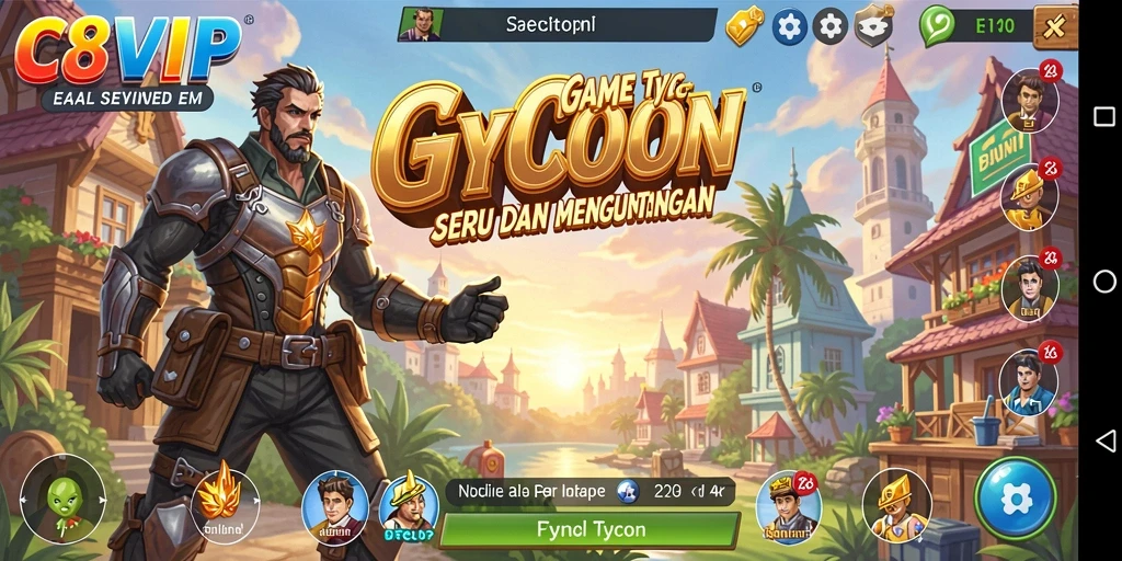 Tampilan gameplay C8VIP yang seru dan menarik.