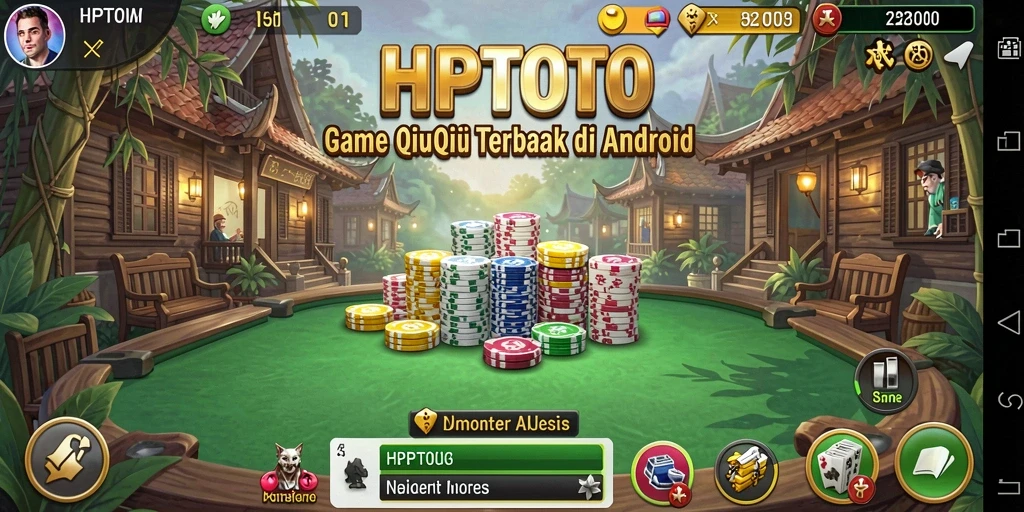 Tampilan seru gameplay QiuQiu di HPTOTO.