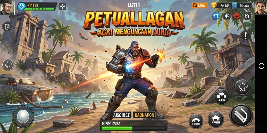 Tangkapan layar menunjukkan aksi mendebarkan dalam LG111.
