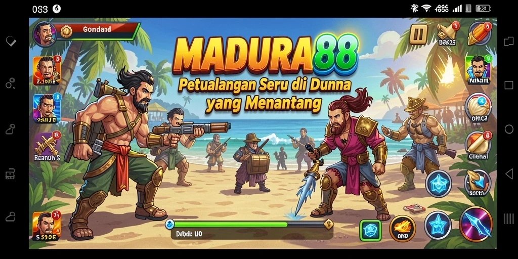 Tampilan gameplay MADURA88 yang menegangkan dan imersif.