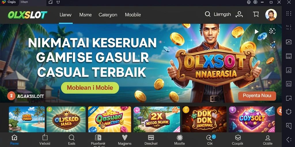 Tampilan gameplay OLXSLOT yang menghibur dan menyenangkan.