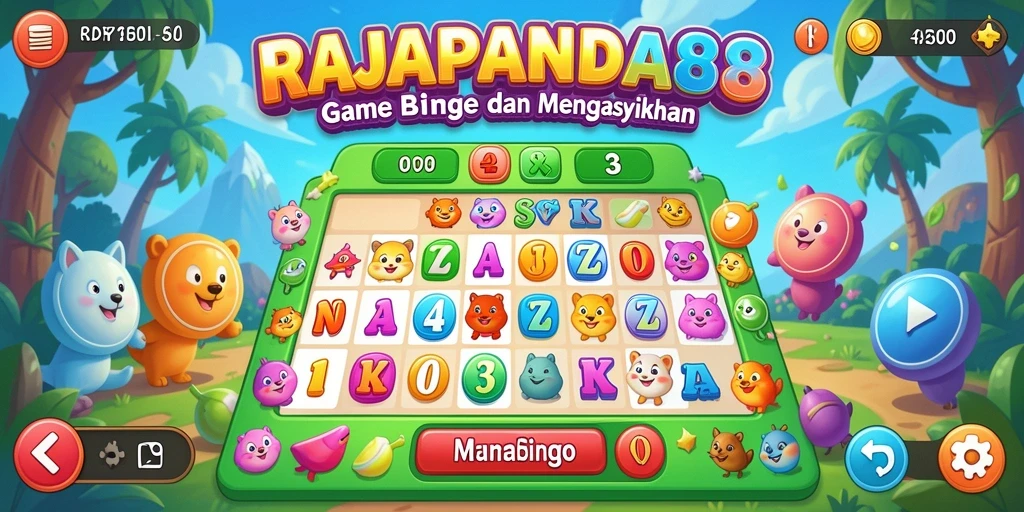 Tampilan gameplay RAJAPANDA88 yang mengasyikkan dalam permainan Bingo.