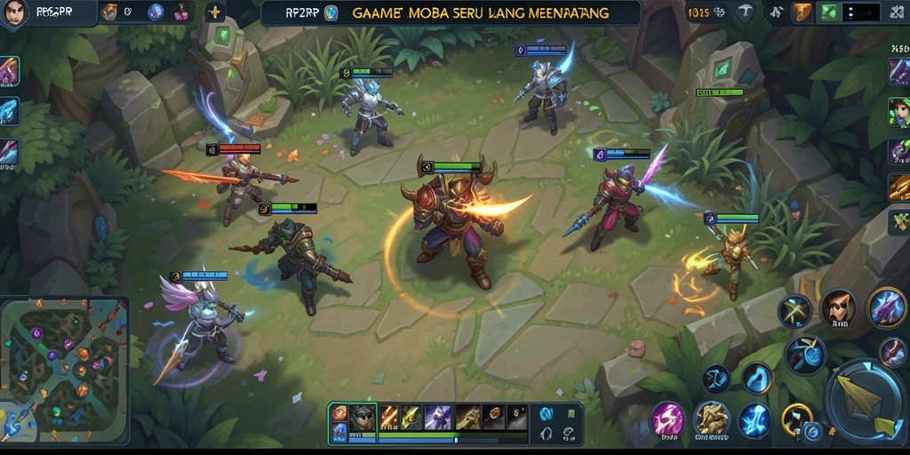 Tangkapan layar gameplay RP62RP menampilkan aksi seru di arena battle.