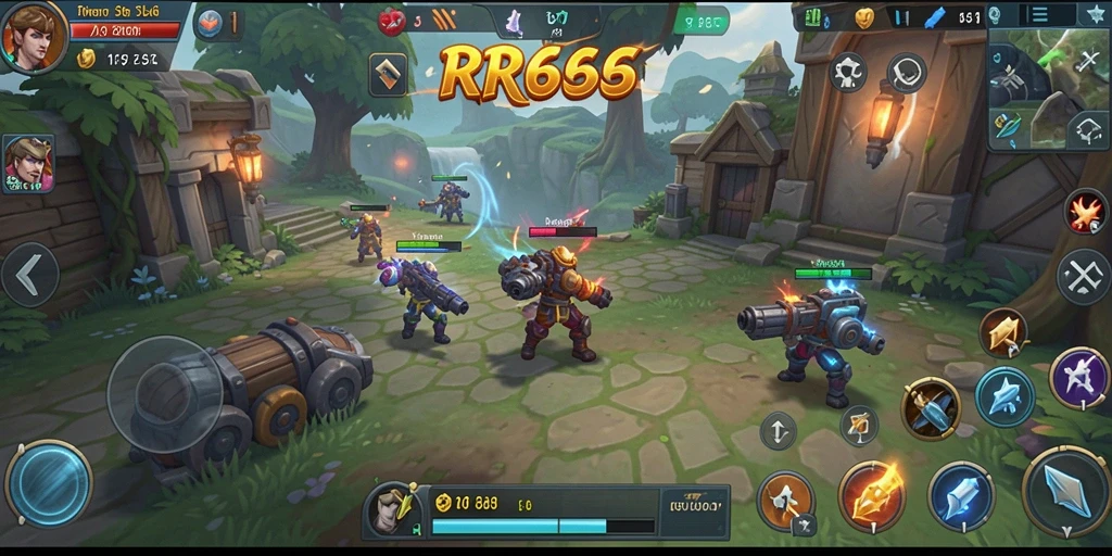 Tampilan gameplay <strong>RR666</strong> yang menegangkan dan strategis.